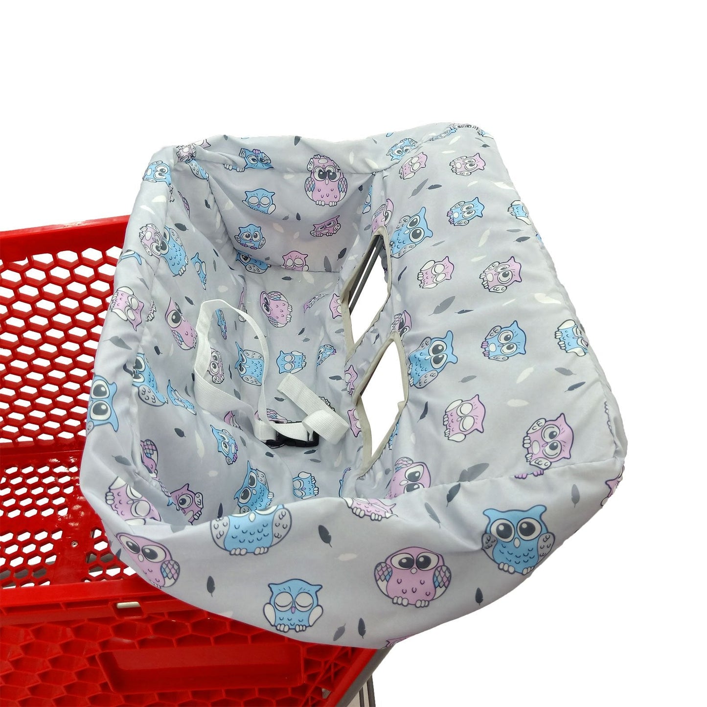 Cushion for Shopping Cart Seat and High Chair in Baby Supermarket with Waterproof Small Broken Flowers Design - Perfect for Halloween, Thanksgiving, and Christmas Gift