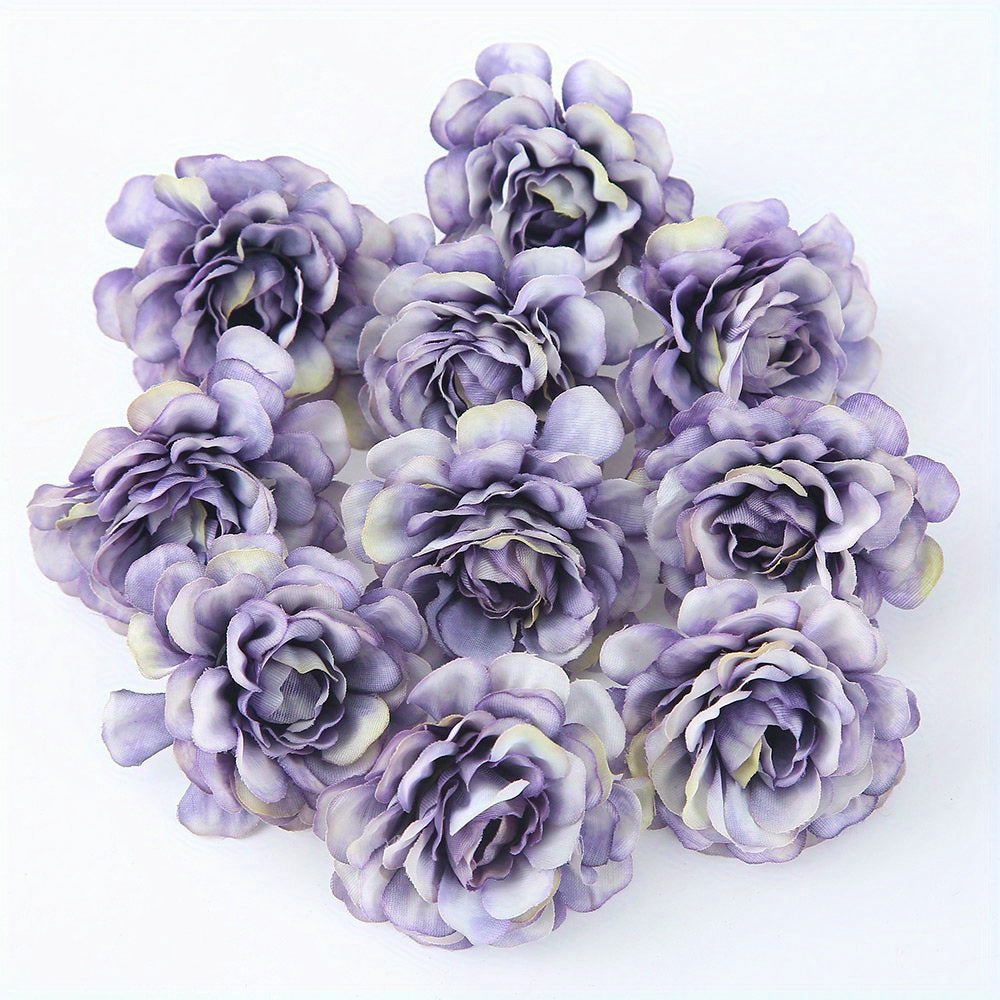 10/20pcs Multi-layer Rose Head Flower - Artificial DIY Wreath Material for Weddings and Home Decor