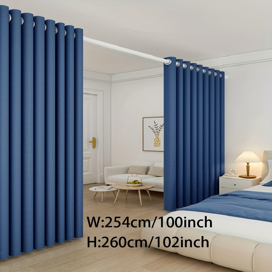 Premium Blackout Room Divider in Classic Style - Create Privacy and Sound Isolation with Grommet Top Panel for Bedroom. This Hand Washable Panel features a Pastoral Theme in High Precision Plain Weave Polyester, perfect for All-Season use. Ideal for Home