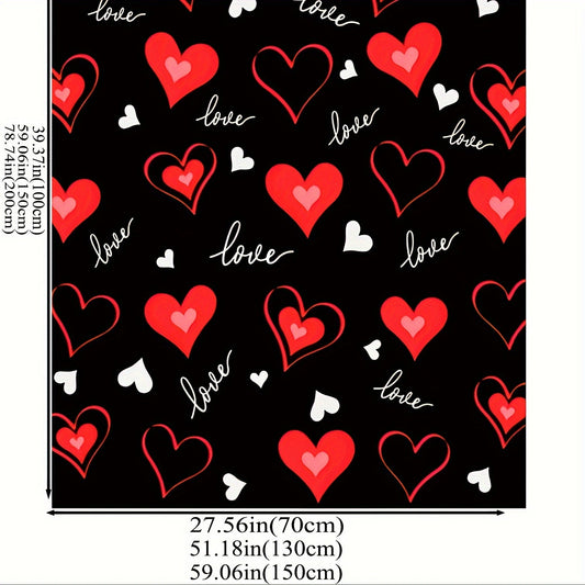 Get cozy with this 1 piece Red Love printed blanket, perfect for Valentine's Day or Mother's Day gifting. Made from flannel material, this soft and warm throw blanket is ideal for snuggling up on the couch, sofa, or even while camping or traveling. A