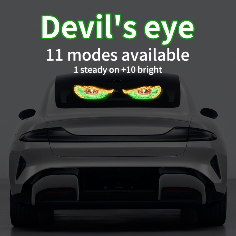 2 светодиодные фары Devil's Eye, работающие от USB, без необходимости в проводке. Классная световая подсветка для автомобиля.