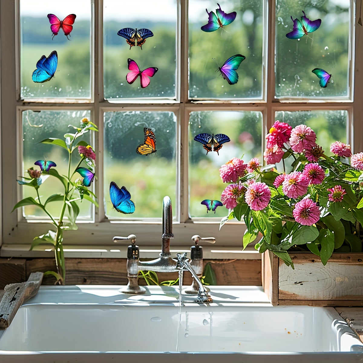 Transform your space with these elegant 1PC Butterfly DIY Glass Stickers. Made of PVC, these peel and stick decals are ideal for glass, windows, bedroom, nursery, and home decor. Add a touch of sophistication with their beautiful animal print design.