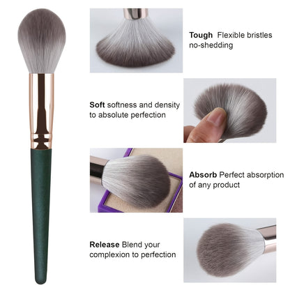 Quality makeup brush set with soft synthetic bristles for flawless application. Includes variety of brushes for blush, foundation, eye shadow, and more. Perfect for all skill levels, great