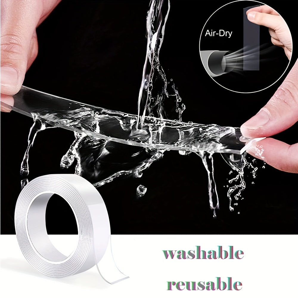 Clear Adhesive Tape: Leave No Mess Behind, Perfect for Home Decor and DIY Projects - Great for Indoor Use in Any Room - Crafted from Acrylic Material for Effortless Application on Multiple Surfaces