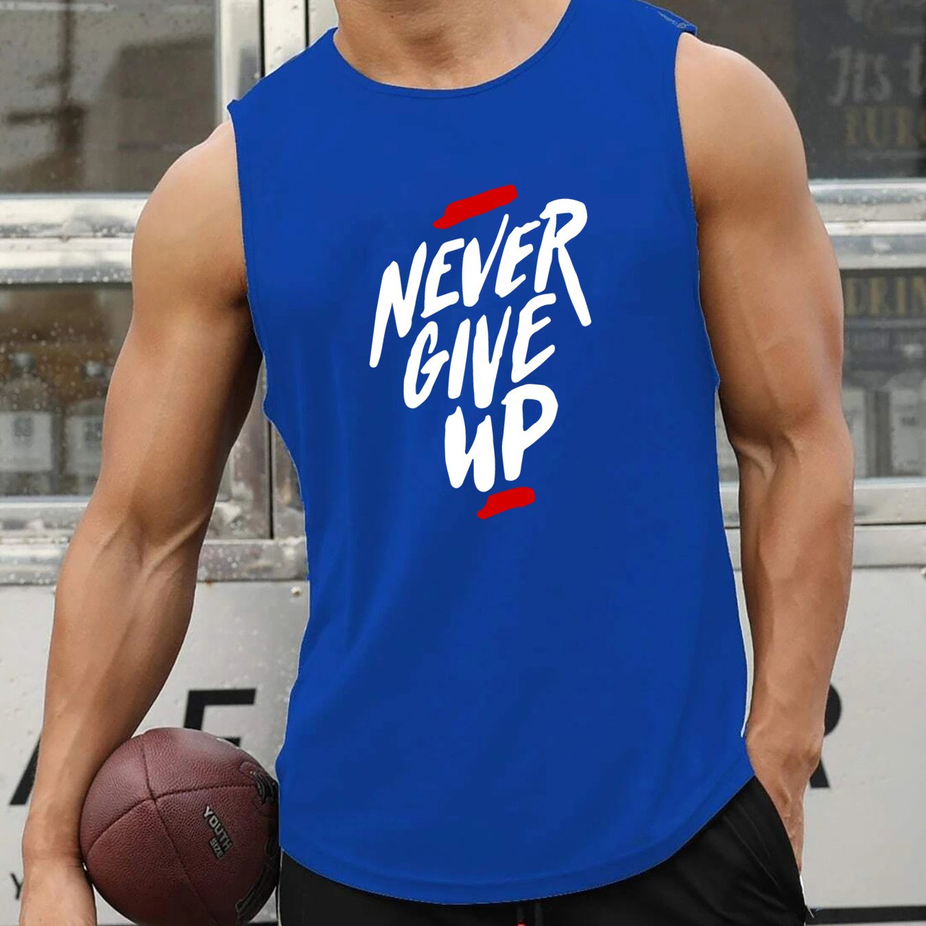 Men's Summer Muscle Tank Top - Breathable, Sweat-Wicking, Loose-Fit for Gym & Basketball Training, Quick-Dry, Sleeveless