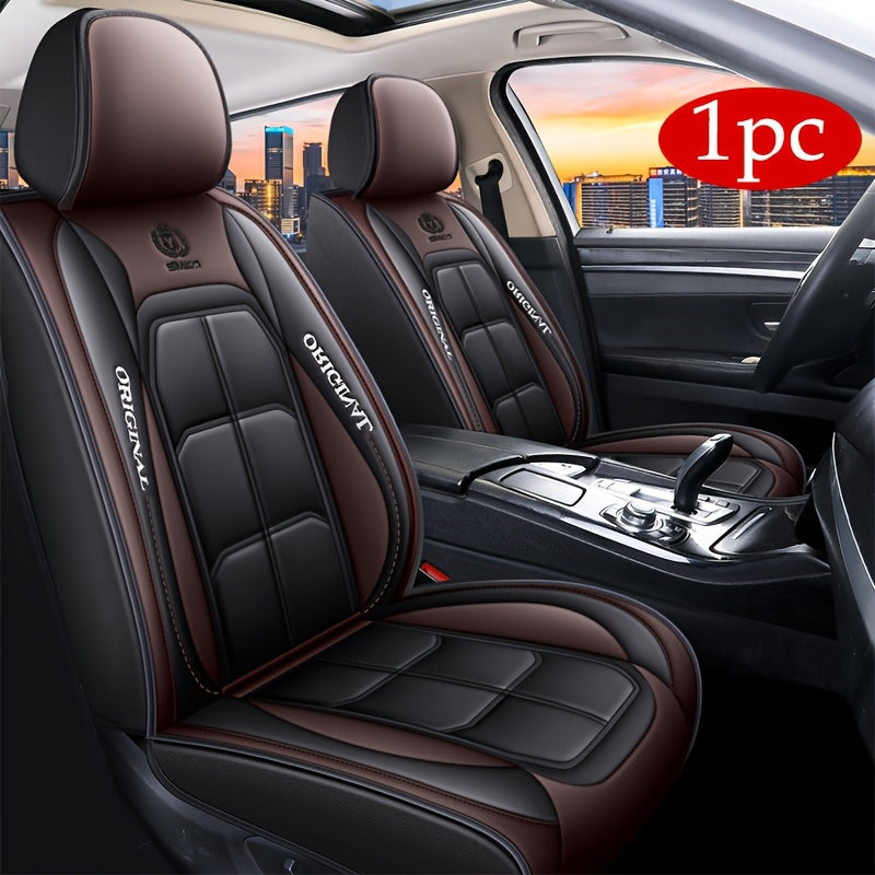 Luxury all-season car seat cushion made of ultra-soft breathable leather.