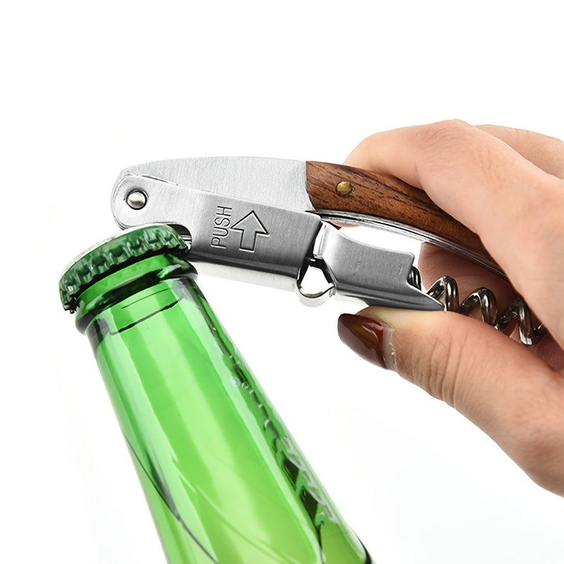 Red Wine Bottle Opener with Holster - Easy to Use and Versatile