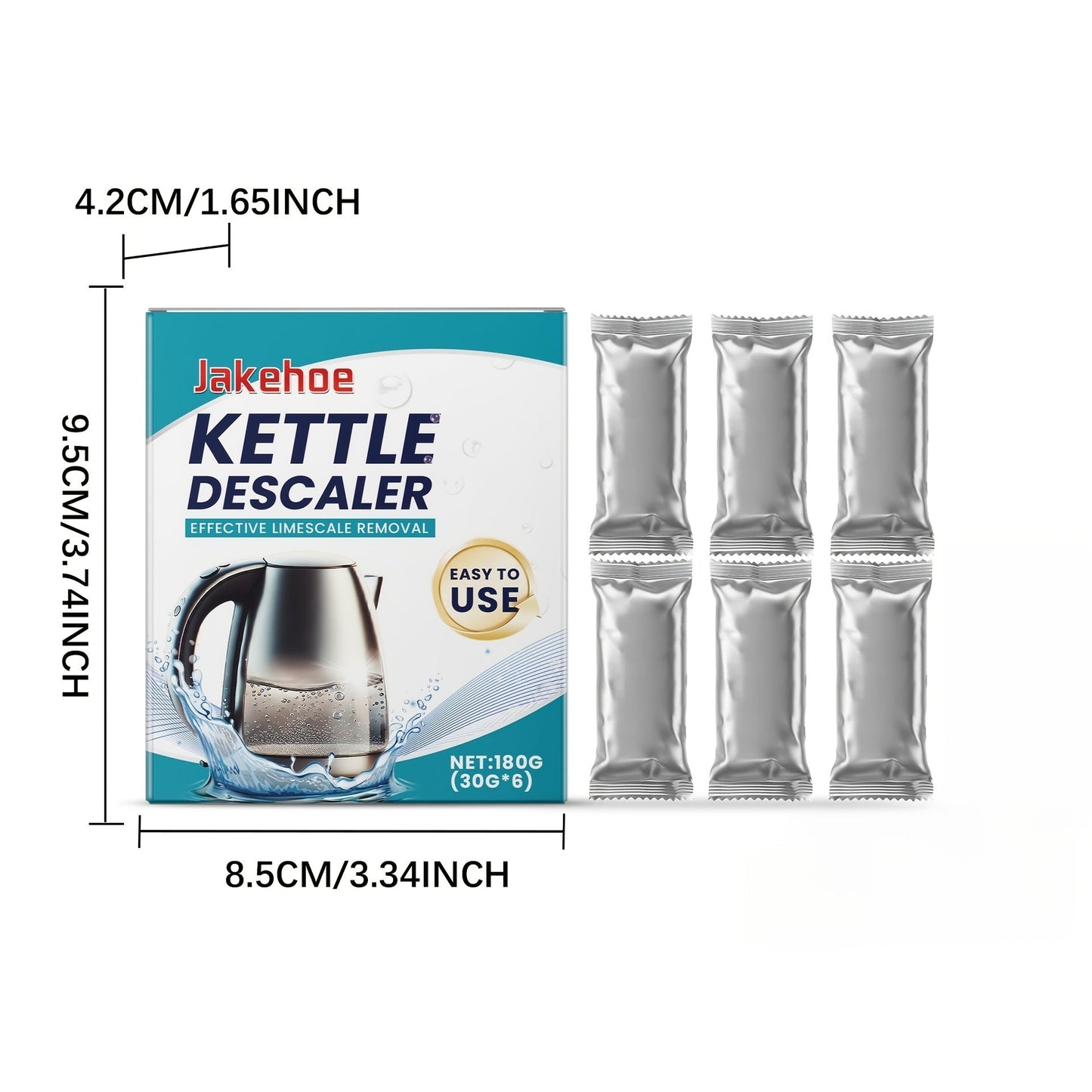 A household cleaning agent designed to remove limescale and enhance the brightness of electric kettles: Descaling Powder for Kettles.