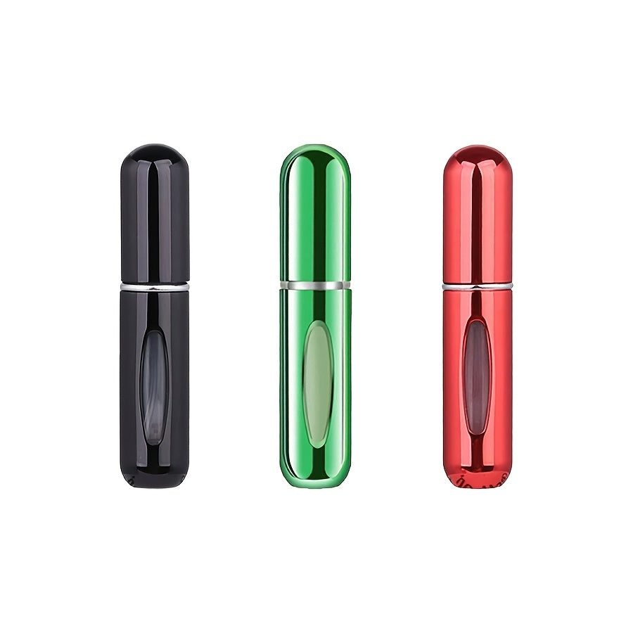 Refillable atomized perfume bottle ideal for travel and outings (5ml), suitable for men and women, makes a great gift.