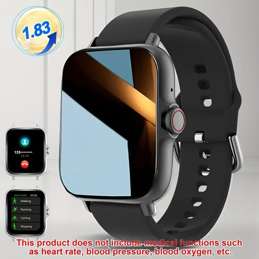 Smart watch with wireless calling, multiple sports modes, call reminders, SMS reminders, message viewing reminders, app reminders, suitable for men and women, sports watch, change