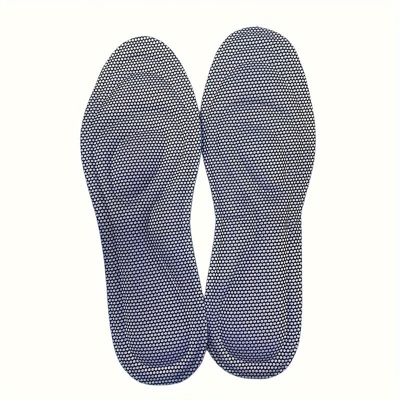 10pcs/5pairs of 5D Memory Foam Insoles for Men's and Women's Shoes - Sweat-absorbing pads for running and sports shoes.