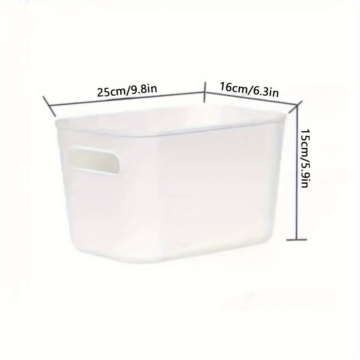 4-8 pieces of white storage boxes for children's toys, student dorm snacks, underwear, pantyhose, kitchen clutter, and more.