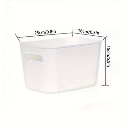 4-8 pieces of white storage boxes for children's toys, student dorm snacks, underwear, pantyhose, kitchen clutter, and more.