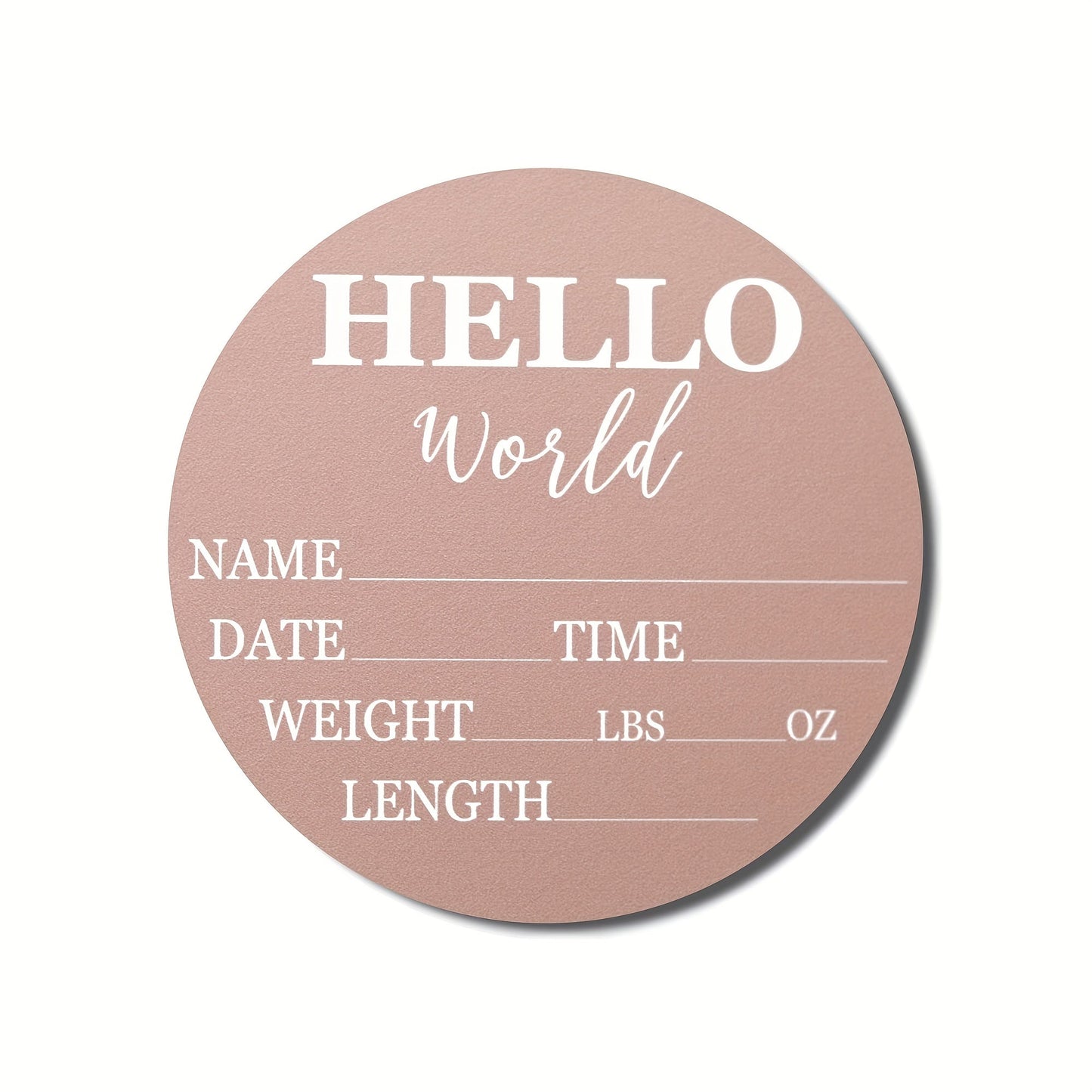 High-definition Printed Wooden Birth Announcement Sign in Natural Wood Color, perfect Commemorative Plaque Gift.