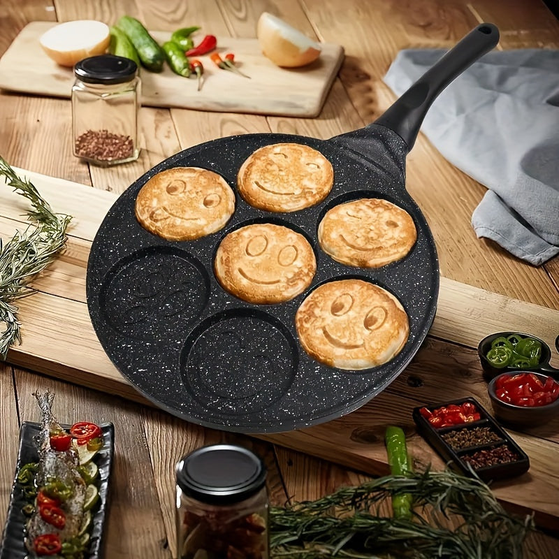 1pc Mini Pancake Griddle with 7 Mold Design