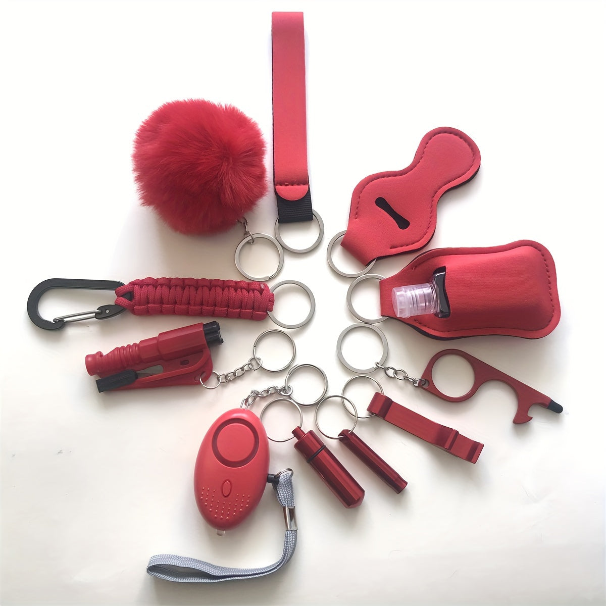 12-Piece Safety Full Set: Self Security Set with Personal Alarm and Protective Accessories - Perfect Valentine's Gift for Women