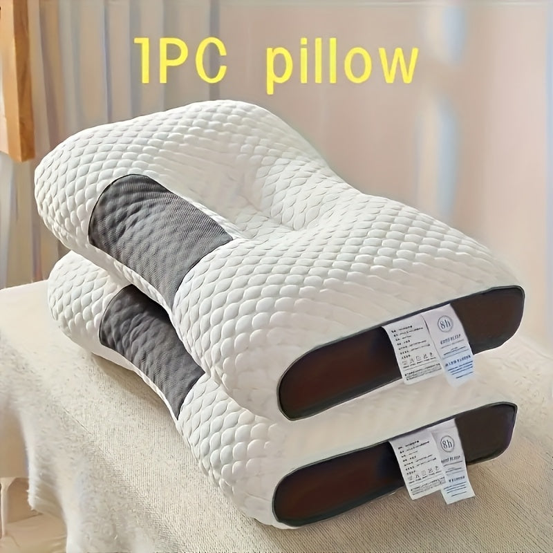 Knitted pillow for neck protection, sleep massage, moisture absorption, and breathable for household and decoration in living room and bedroom.