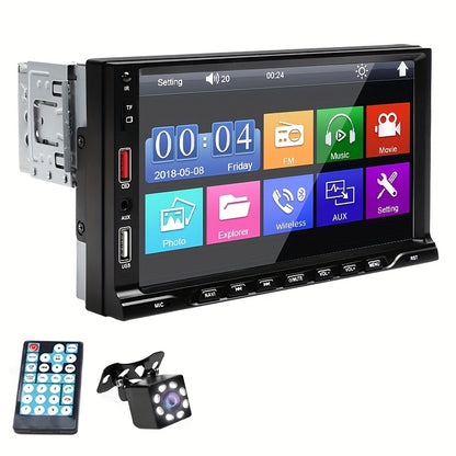 7" Touch Screen GPS Audio Receiver with DVD Player, USB Aux Input, Car Radio, Mirror Link Compatible