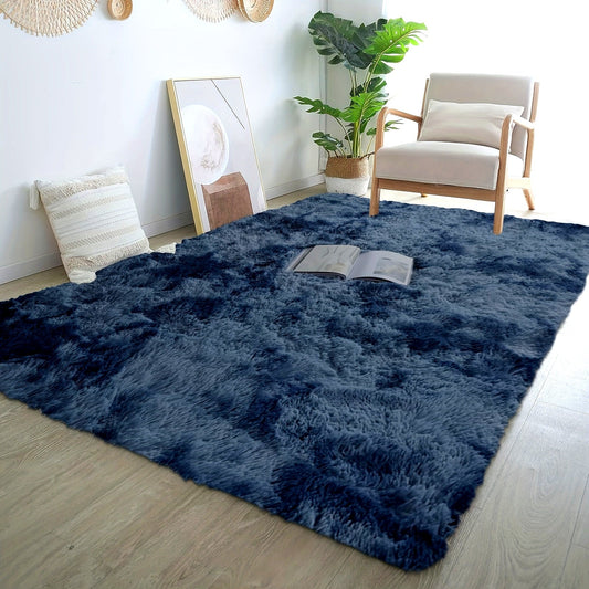 Luxurious Shag Area Rug for Home Decor - Modern Rectangle Plush Fuzzy Carpet, Machine Washable, Non-Slip, Non-Shedding - Perfect for Living Room, Bedroom, and More