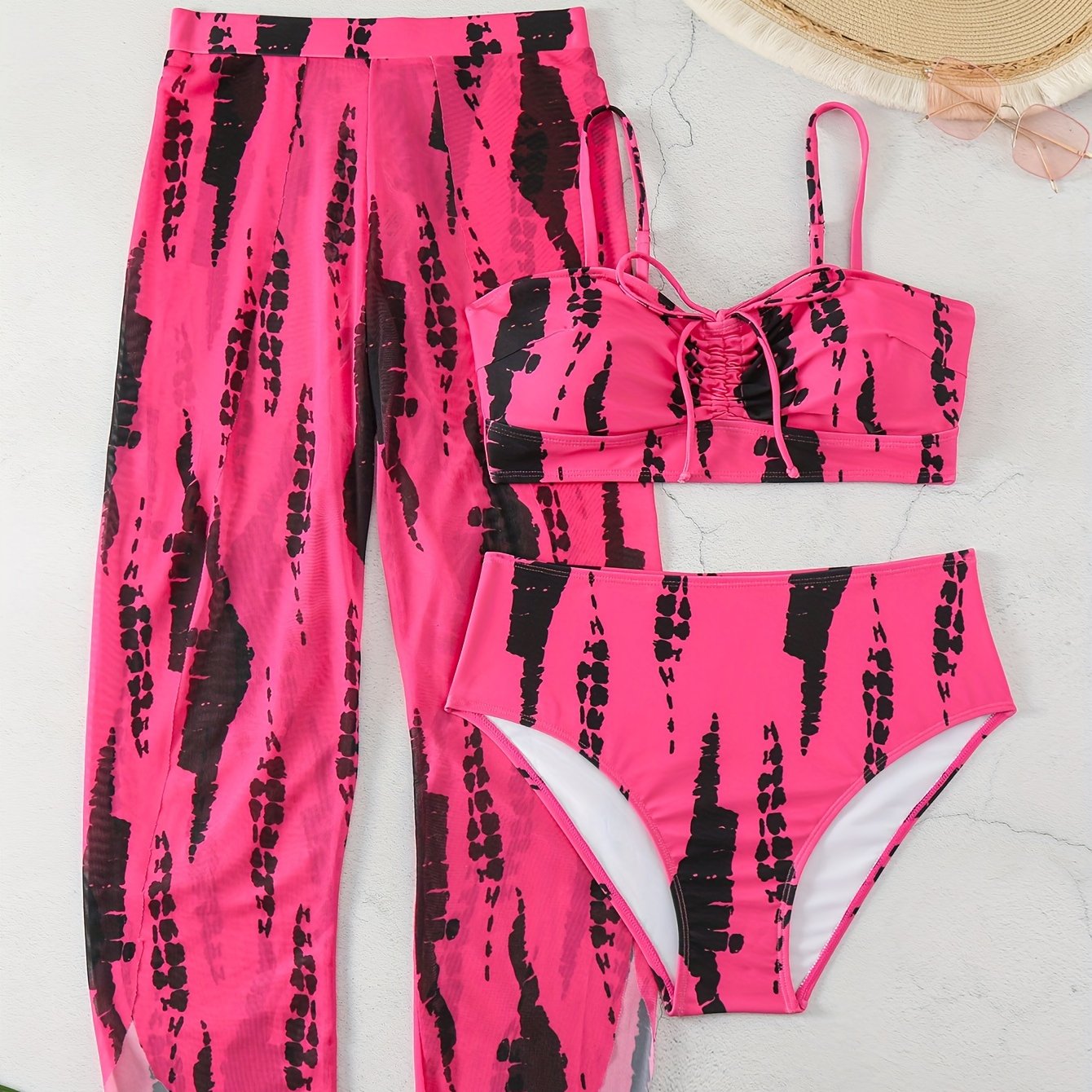 3pcs Swimsuit Set in Large Size