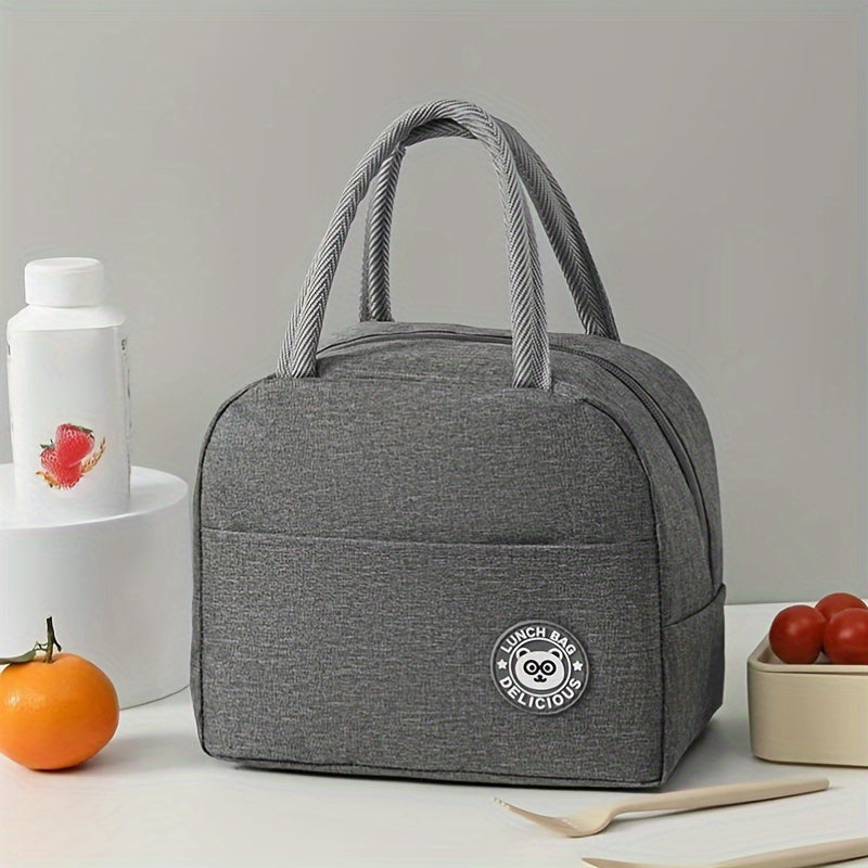 Sturdy Oxford Cloth Lunch Bag with Generous Insulation - Great for Work, School, Outdoor Adventures &picnics.