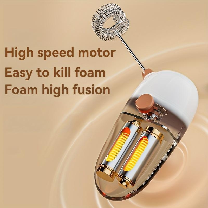 Портативный вспениватель молока - работает на батарейках, отлично подходит для приготовления пенистого кофе и кремовых напитков, незаменимый кухонный инструмент