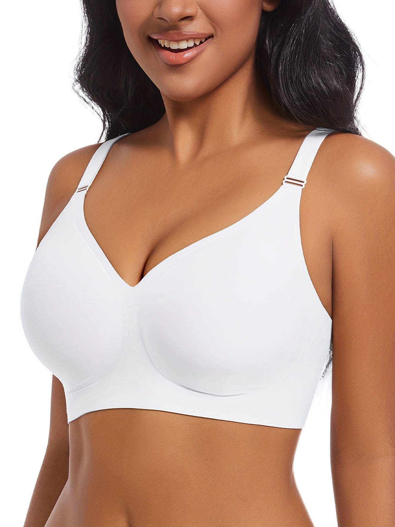 Seamless wireless push-up bra for sexy comfort in women's lingerie.