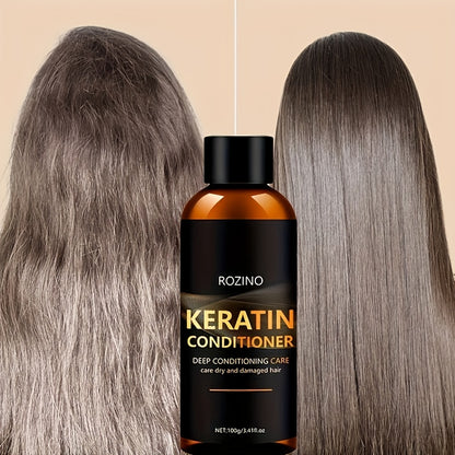 Keratin conditioner for dry, damaged hair. Non-greasy, moisturizing, and promotes smooth, shiny hair.