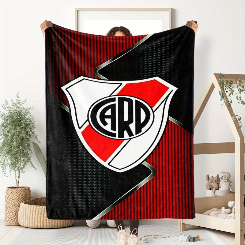 Stay cozy and warm with this River Plate themed blanket, crafted from soft and comfy flannel featuring printed designs. Whether you're snuggling up for a nap or need a small throw for extra warmth, this versatile blanket is perfect for all seasons. It