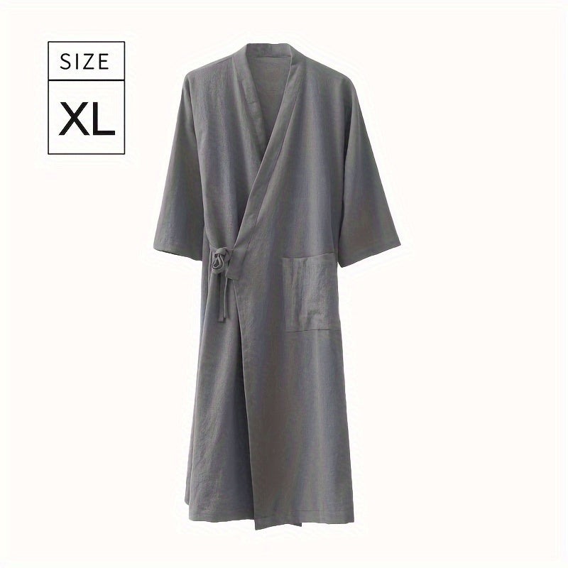 Soft, absorbent bathrobe with pocket, perfect for men and women. Quick-drying and comfortable for daily use at home.