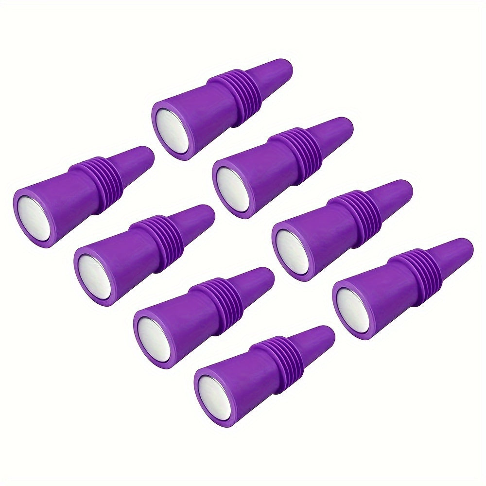 Silicone Bottle Caps Set: 10pcs Reusable Stoppers for Various Beverages – Perfect for Holidays and Special Occasions.