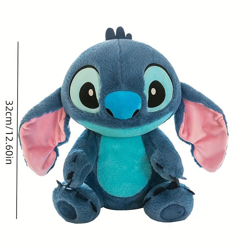 Authentic Disney Stitch plush toy with pink accents made of soft PP material, perfect for gifts, decor in home, car, or room.