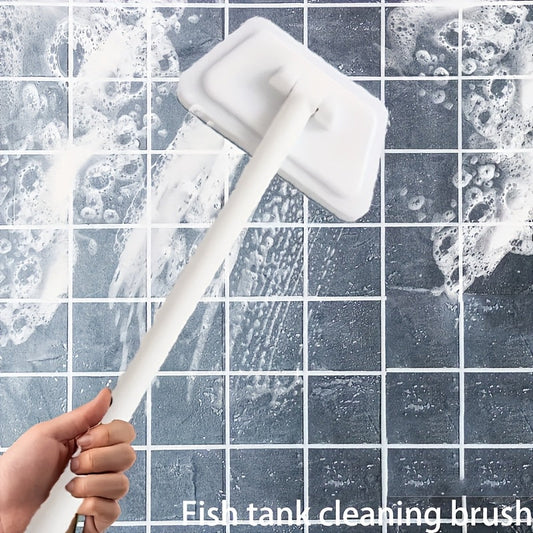 Long-handled bathroom brush that can be used for multiple functions. Suitable for cleaning ceramic tiles, bathtubs, and floors. The brush head is removable and replaceable. No electricity is required for this versatile bathroom tool. Perfect for all your