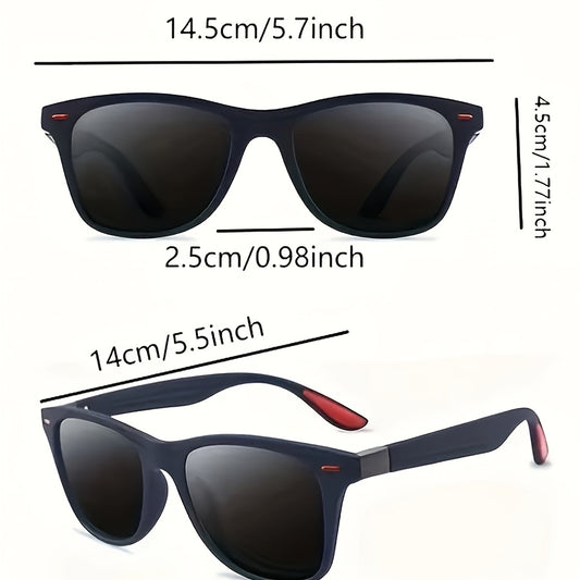 NBHD Retro Square Fashion Glasses for Men & Women with Gradient Lens and Durable PC Frame