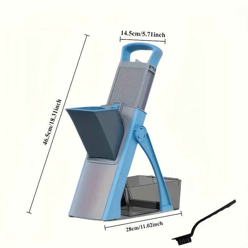This versatile vegetable cutter can be used for slicing, grating, and chopping in multiple ways, serving as a reliable kitchen tool to make cooking easier and more efficient.