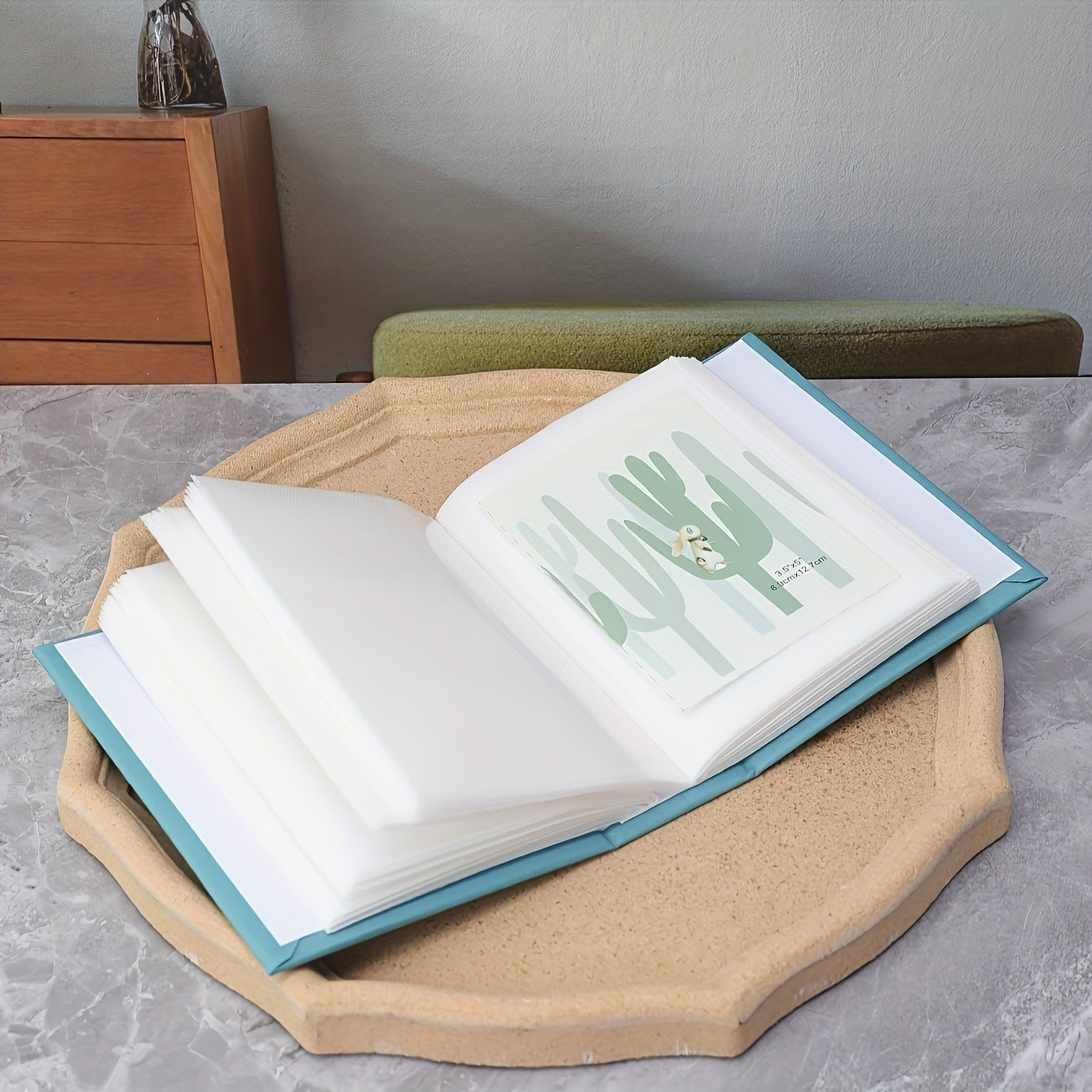 Six-Inch Photo Album with Room for 100 Pictures and Writing, Perfect for Thoughtful Family Presents