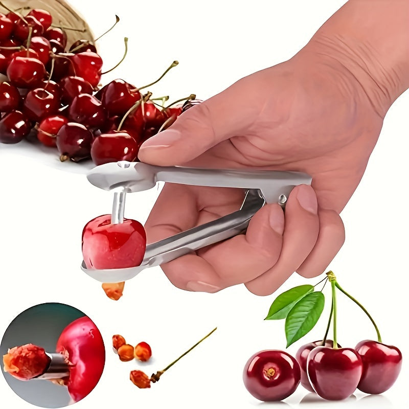 1pc Cherry corer, reusable hand-pressed corer, multifunctional tool for RV outdoor camping.