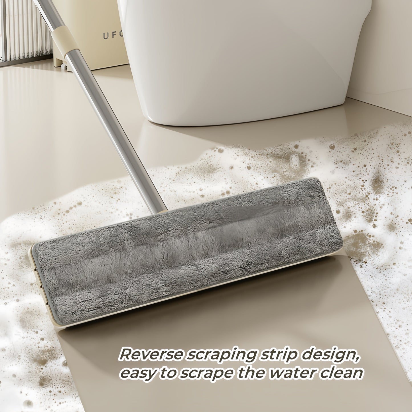 Upgrade your cleaning routine with the UFORU Spray Mop Set featuring a self-washing and drying system. Made of durable ABS material, this multifunctional wet and dry floor mop comes with reusable microfiber pads for efficient cleaning on all floor types