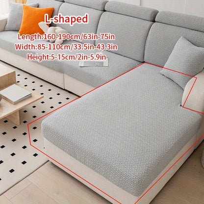 Modern Jacquard Sofa Cover made of durable polyester & spandex blend, non-slip, pet-friendly, easy care, suitable for armchair to sectional sofas.