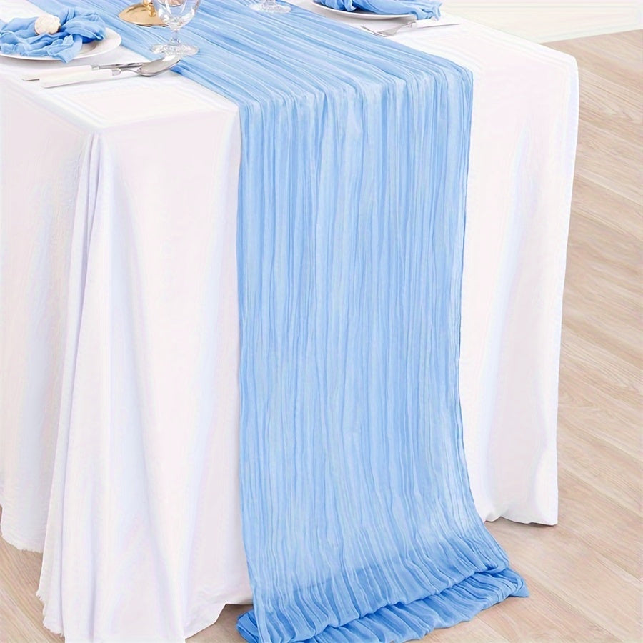 Multi-color pleated table flag - elegant dining table decor