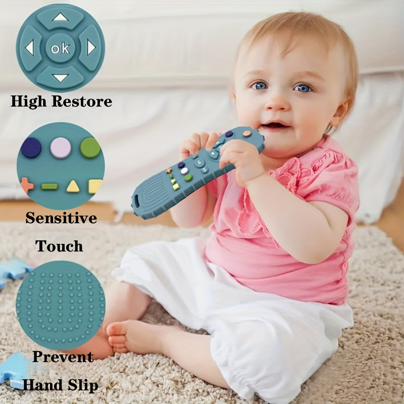 Silicone Simulation Remote Control Game Handle Baby Teething Toy - Perfect Gift for Baby to Prevent Eating