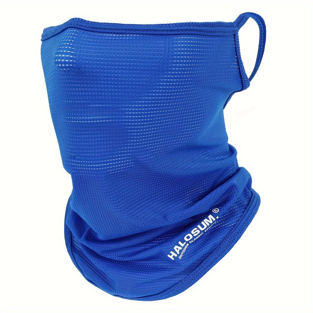 Protect your face with this breathable sun protection mask made of ice silk. Perfect for cycling and outdoor activities, this versatile neck gaiter is windproof and dustproof.