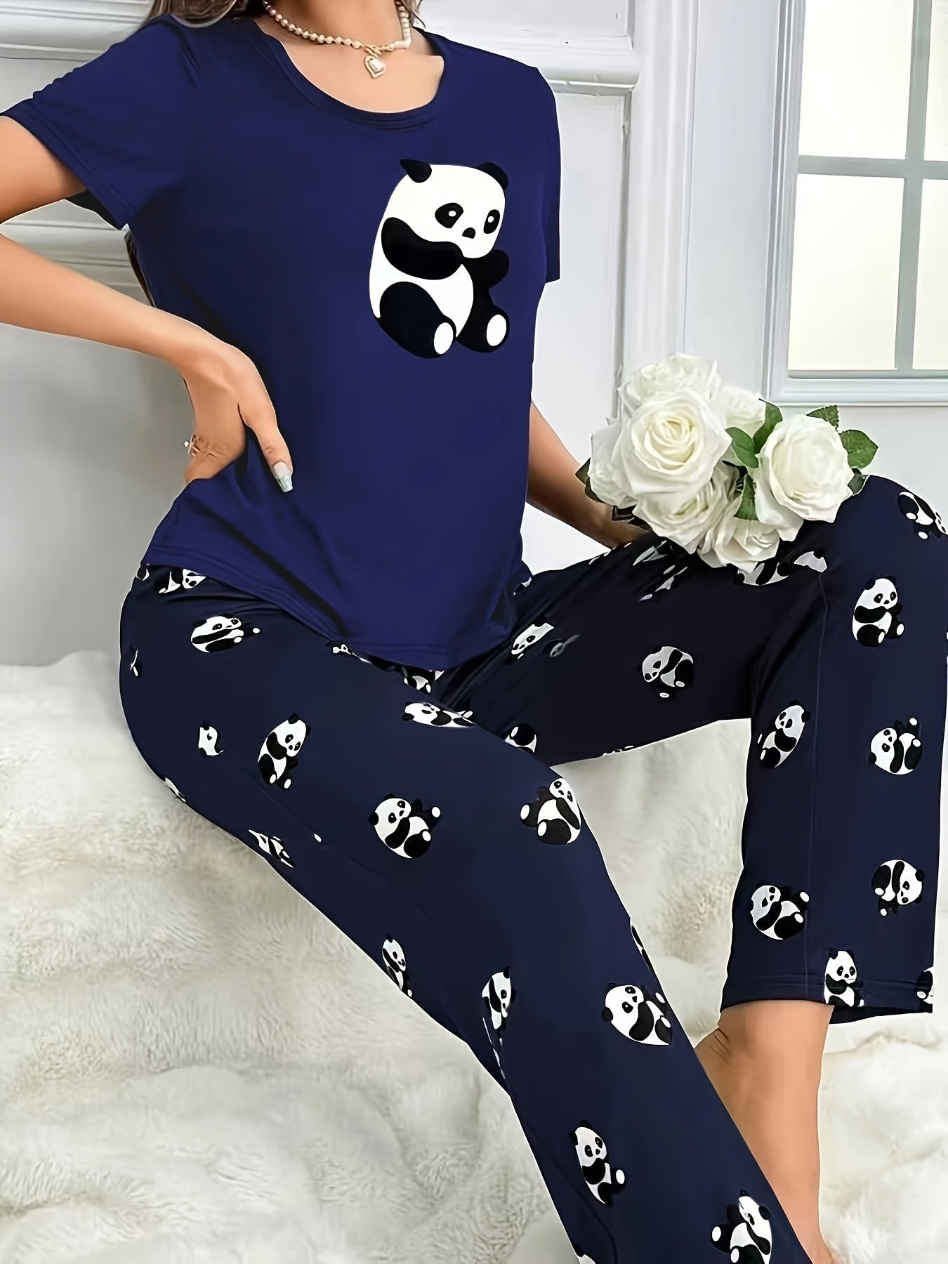 Panda print outfit