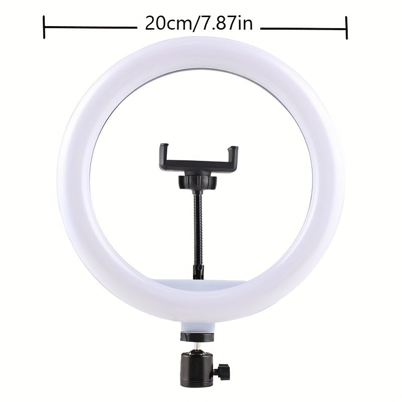 20.32cm Selfie Ring Light on 120.09cm Flexible Tripod Stand