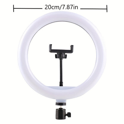 20.32cm Selfie Ring Light on 120.09cm Flexible Tripod Stand