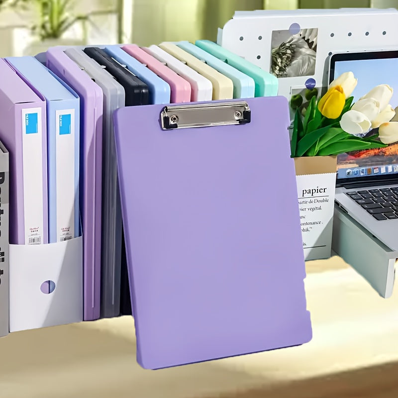 A plastic storage box designed for A4 file folders, perfect for organizing test papers and sorting subjects.