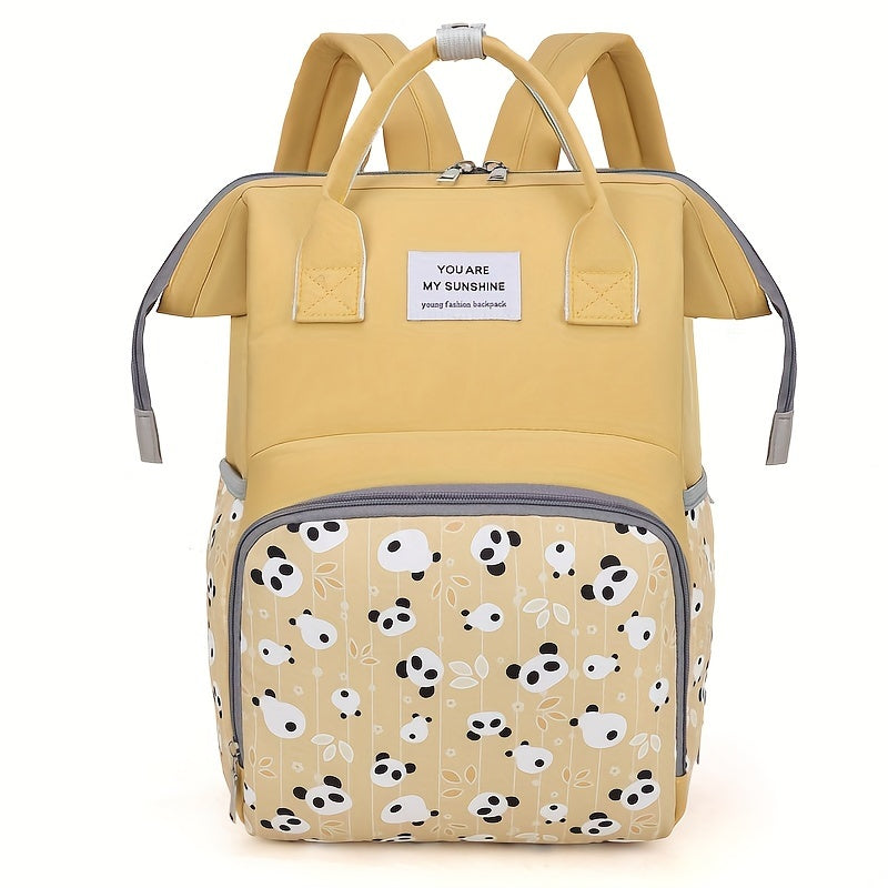 New mommy bag for online celebrities - a stylish backpack for young mothers. This chic mother backpack doubles as a treasure bag and features a foreign style design. Comes with a carriage hook for convenience. The perfect gift for Halloween