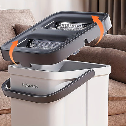 Joybos Flat Floor Mop and Bucket Set with Self-Cleaning System - Perfect for Home and Office Use, Made of ABS Material, Suitable for Multiple Surfaces including Living Room, Bathroom