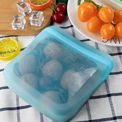 The newest version of the FreshStorage Bag is a Microwave Refrigerator Food Preservation Sealed Bag, made from leak-proof food-grade silicone with a self-sealing feature. This Recycling Storage Bag is perfect for storing and preserving food.