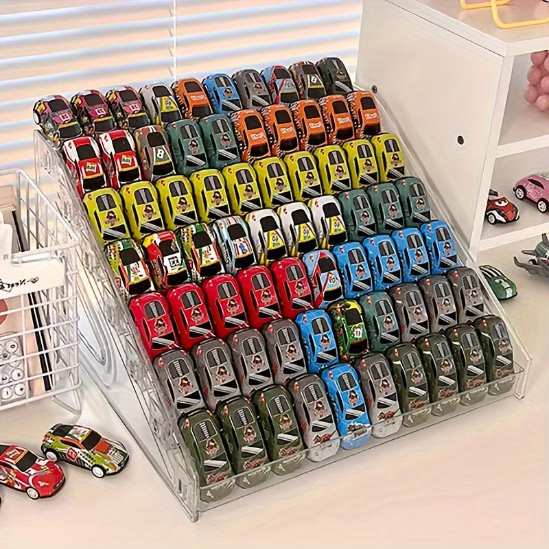 The 1/64 Scale Matchbox Wheel Toy Car Display Box Can Store 70 Transparent Shelves for Toy Cars.